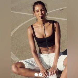 NWOT Free People Tighten up Corset crop
